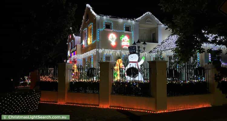 Christmas Light display at 22 Sandpiper Drive, Taylors Lakes