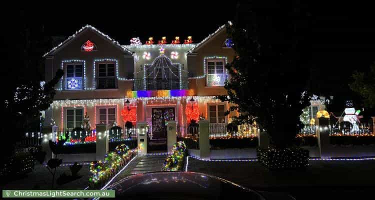 Christmas Light display at 22 Sandpiper Drive, Taylors Lakes