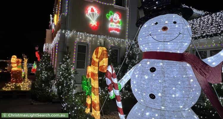 Christmas Light display at 22 Sandpiper Drive, Taylors Lakes
