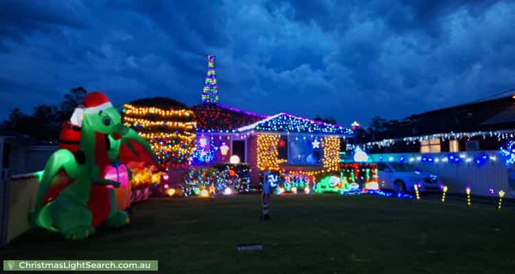Christmas Light display at 15 Whittle Avenue, Milperra