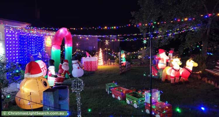 Christmas Light display at 44 Nairne Road, Woodside