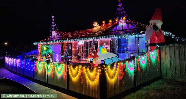 Christmas Light display at 18 Balmoral Way, Pakenham
