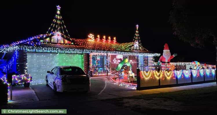 Christmas Light display at 18 Balmoral Way, Pakenham