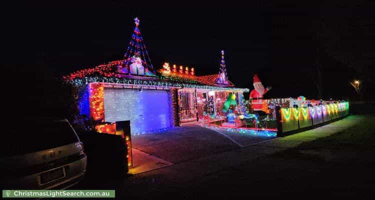 Christmas Light display at 18 Balmoral Way, Pakenham