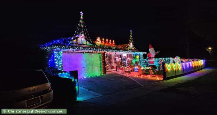 Christmas Light display at 18 Balmoral Way, Pakenham