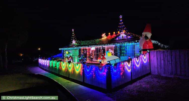 Christmas Light display at 18 Balmoral Way, Pakenham