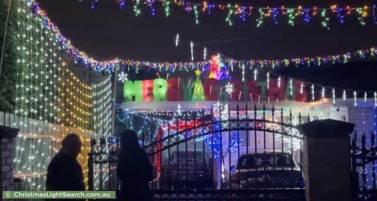 Christmas Light display at 2 Hibiscus Road, Blackburn North