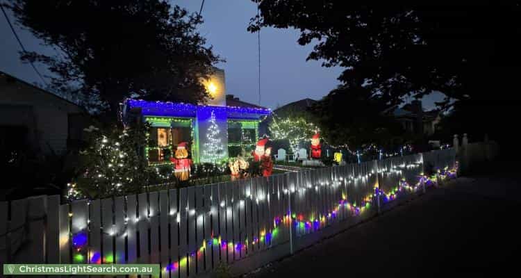 Christmas Light display at 9 Hobson Street, Newport