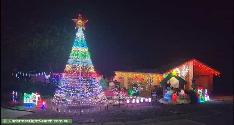 Christmas Light display at 1 Leisler Place, Palmerston