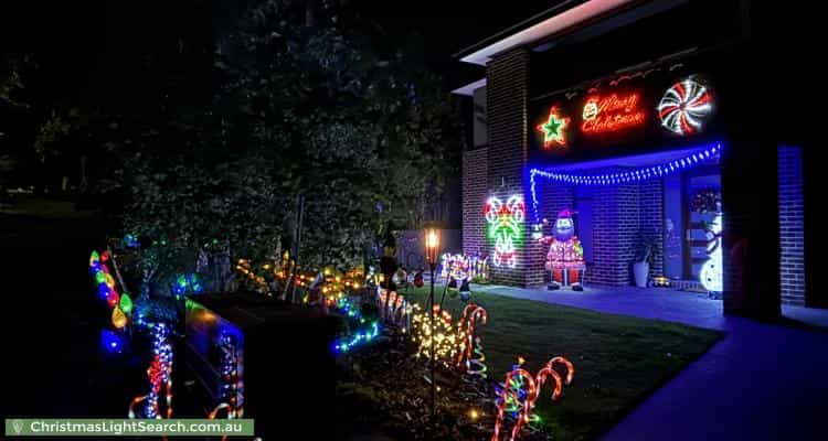 Christmas Light display at 44 Pamela Street, Mount Waverley