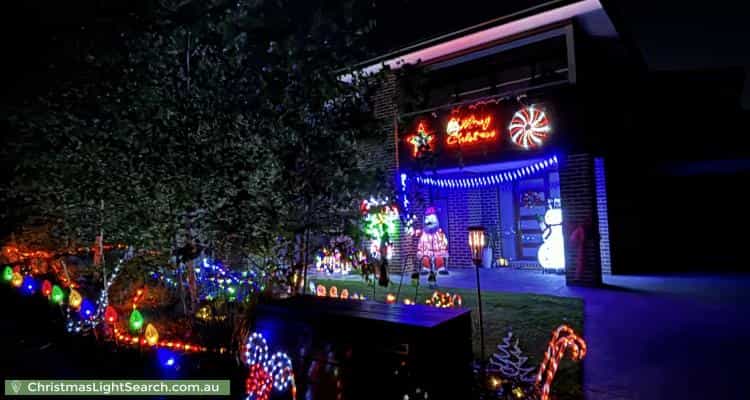Christmas Light display at 44 Pamela Street, Mount Waverley
