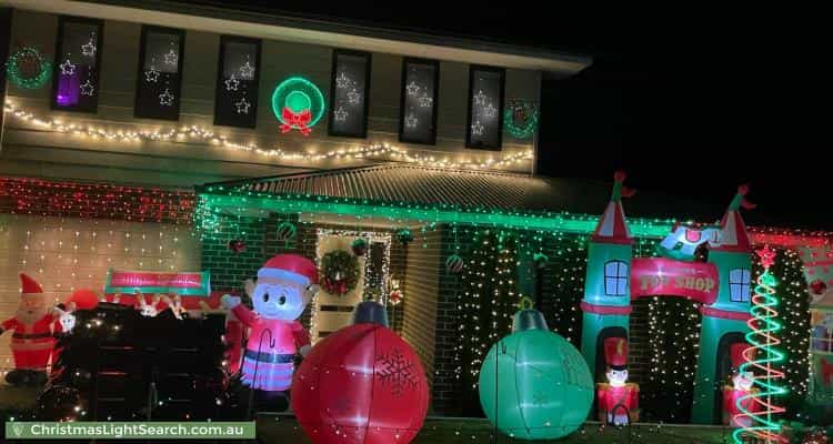 Christmas Light display at 28 Bellis Circuit, Botanic Ridge