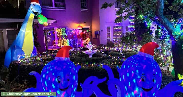 Christmas Light display at  Foveaux Street, Ainslie