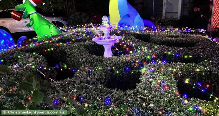 Christmas Light display at  Foveaux Street, Ainslie