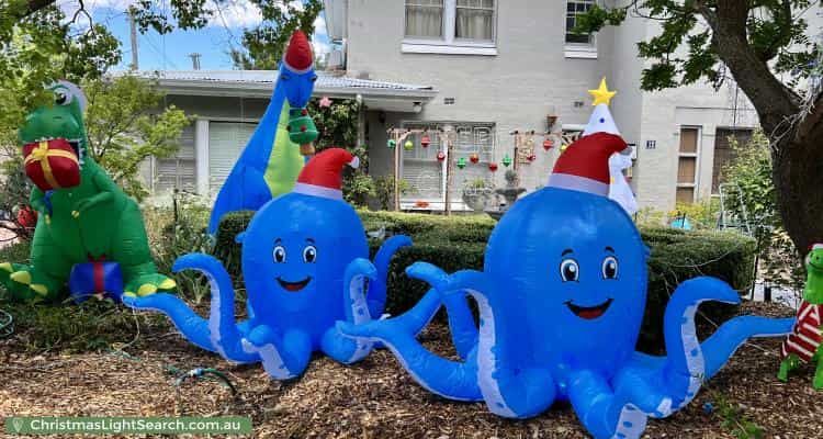 Christmas Light display at  Foveaux Street, Ainslie