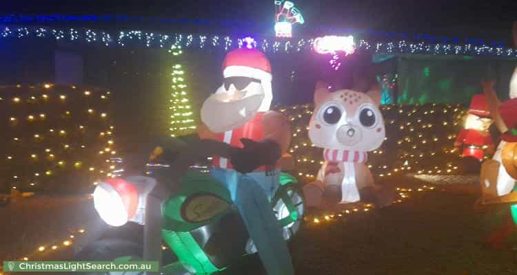 Christmas Light display at 15 Kosmina Crescent, Hillbank