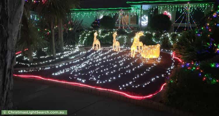 Christmas Light display at 14 Gillespie Court, Cranbourne North