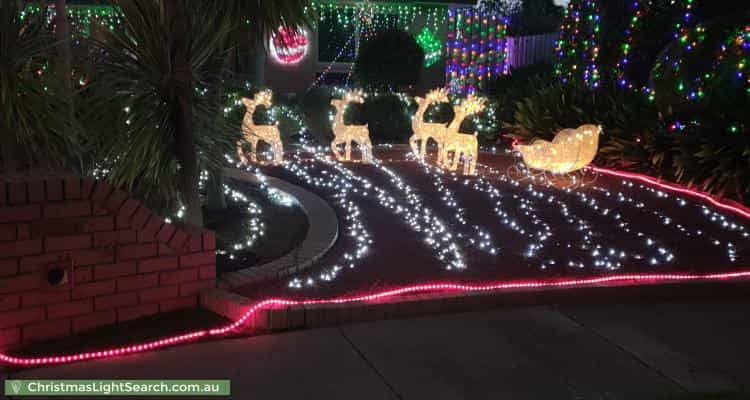 Christmas Light display at 14 Gillespie Court, Cranbourne North