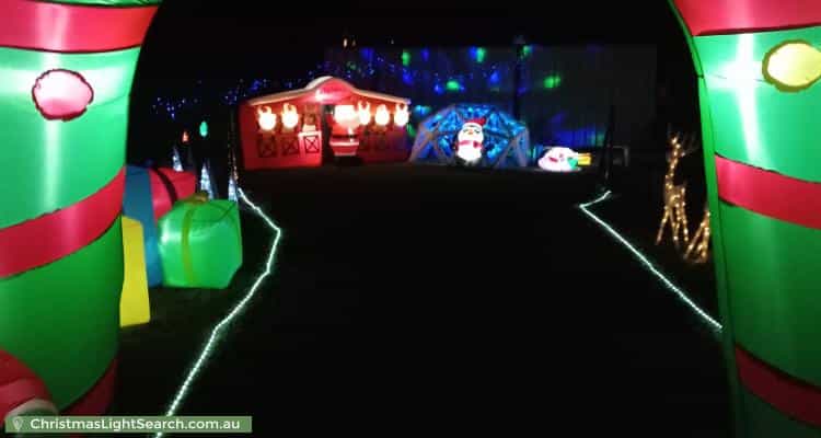 Christmas Light display at 17 Simmons Road, North Ipswich