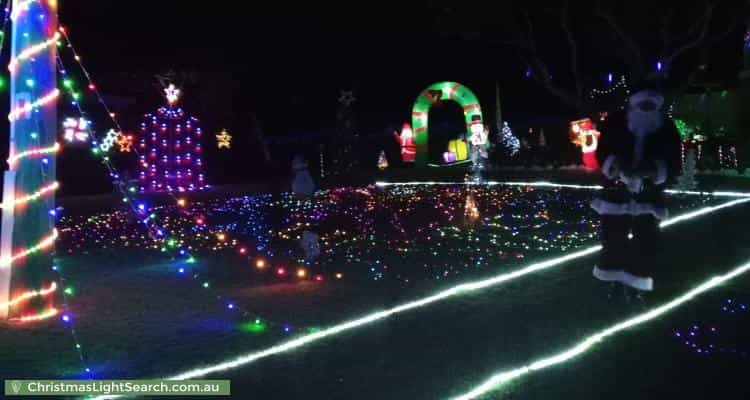 Christmas Light display at 17 Simmons Road, North Ipswich