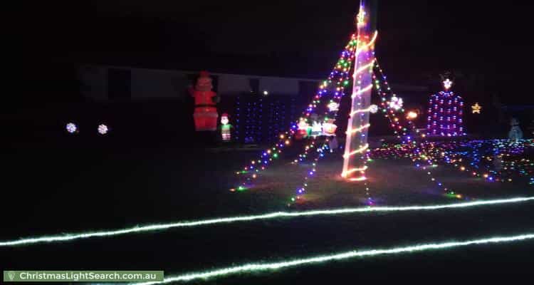 Christmas Light display at 17 Simmons Road, North Ipswich
