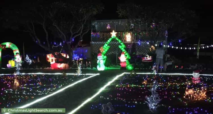 Christmas Light display at 17 Simmons Road, North Ipswich