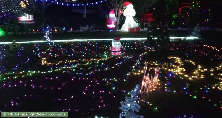 Christmas Light display at 17 Simmons Road, North Ipswich
