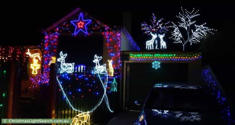 Christmas Light display at 47 Gordon Street, Fairfield