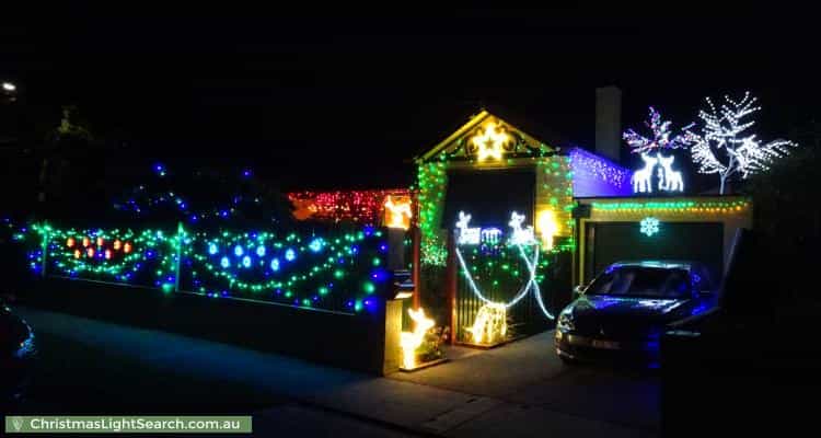 Christmas Light display at 47 Gordon Street, Fairfield