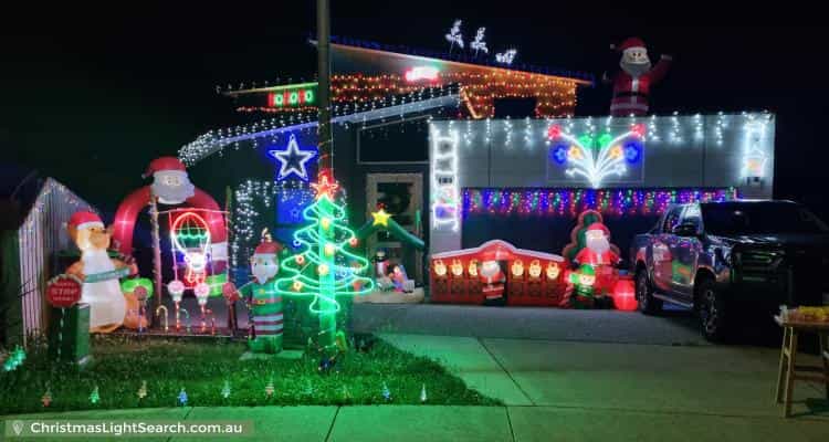 Christmas Light display at 11 Advocate Drive, Kingston