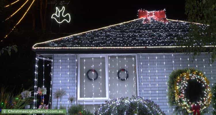 Christmas Light display at 14 Castlefield Square, Wantirna