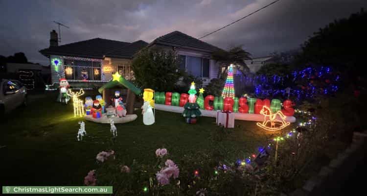 Christmas Light display at 31 Agnes Street, Noble Park