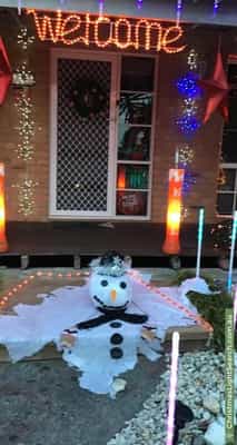 Christmas Light display at  Rollings Close, Rosebud