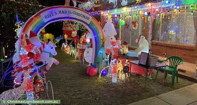Christmas Light display at 58 Tennyson Street, Highett