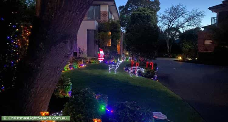 Christmas Light display at 18 Larch Crescent, Mount Waverley