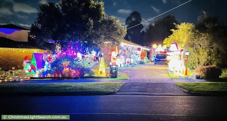 Christmas Light display at 36 Barker Drive, Mooroolbark