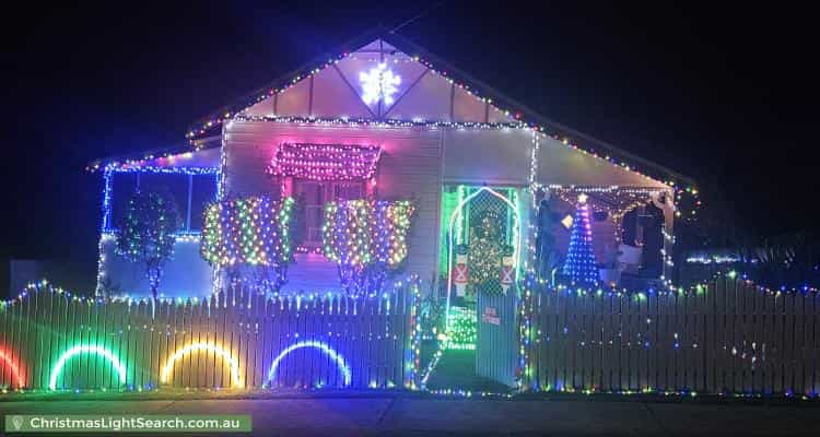 Christmas Light display at 107 Wynter Street, Taree