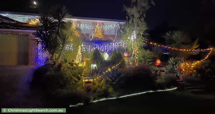 Christmas Light display at 1 Bryant Court, Golden Grove