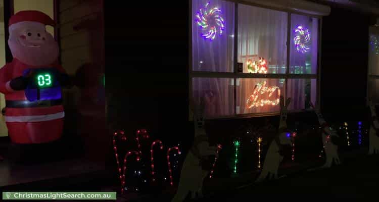 Christmas Light display at 20 Campaspe Circuit, Kaleen