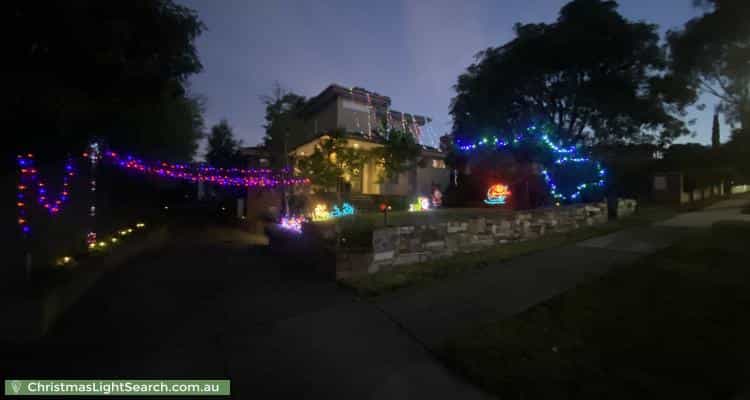 Christmas Light display at 86 Huntingdale Road, Mount Waverley