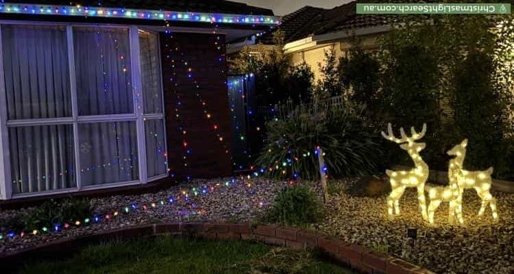 Christmas Light display at 7 Lyrebird Court, Taylors Lakes