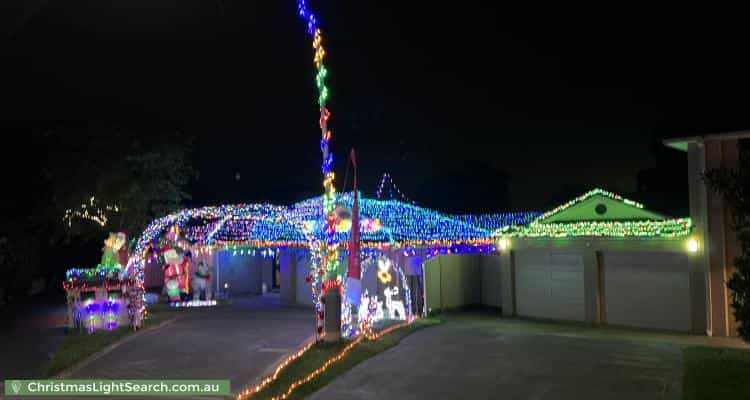 Christmas Light display at  Throsby Close, Barden Ridge