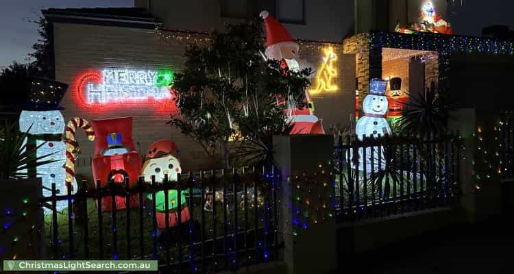 Christmas Light display at 9 Wood Street, Bentleigh