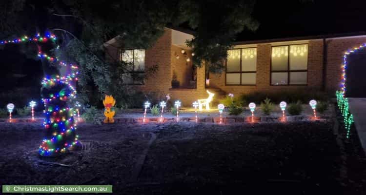 Christmas Light display at 7 Gatliff Place, Florey