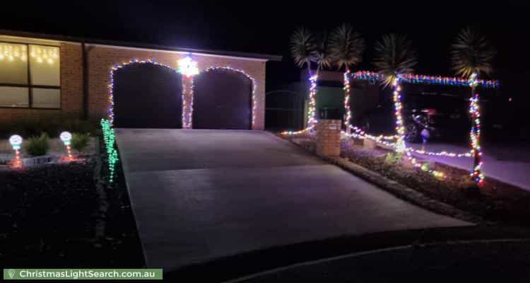Christmas Light display at 7 Gatliff Place, Florey