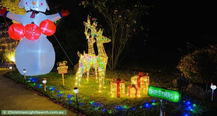 Christmas Light display at 36 Barker Drive, Mooroolbark