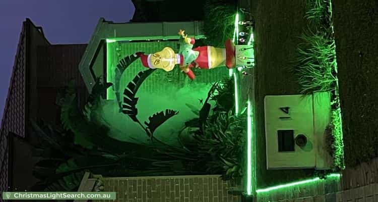 Christmas Light display at 14 Bridget Place, Kellyville