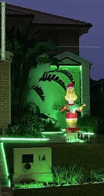Christmas Light display at 14 Bridget Place, Kellyville