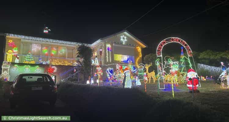Christmas Light display at 98 Warren Road, Viewbank
