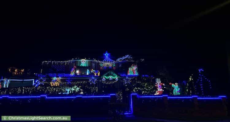 Christmas Light display at 4 Hall Road, Hornsby